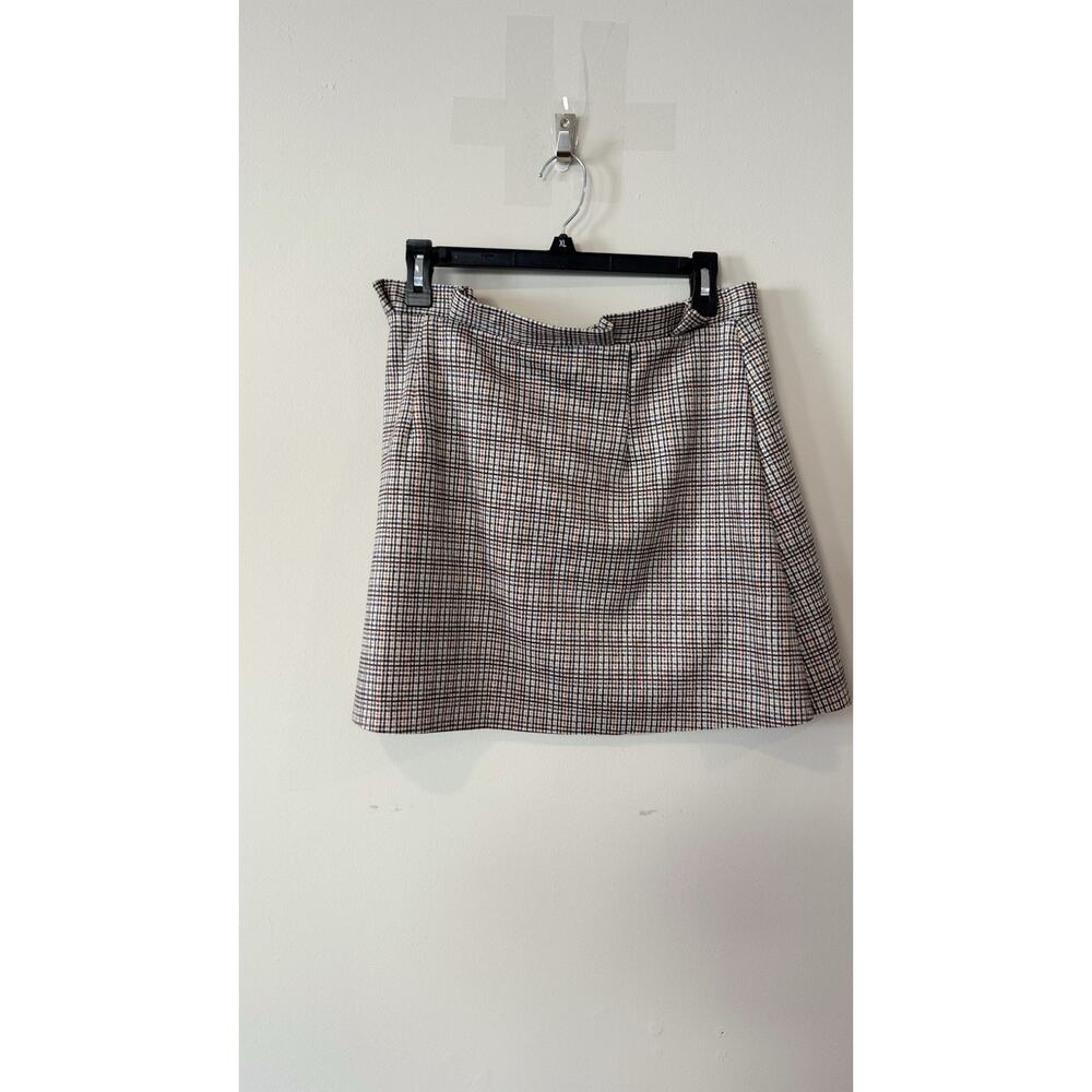 NWT Zara Plaid Wrap Skort Skirt With Shorts Size XL 2723 - Picture 5 of 9